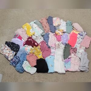 Huge Lot Of Girls 0-9 Months Clothes